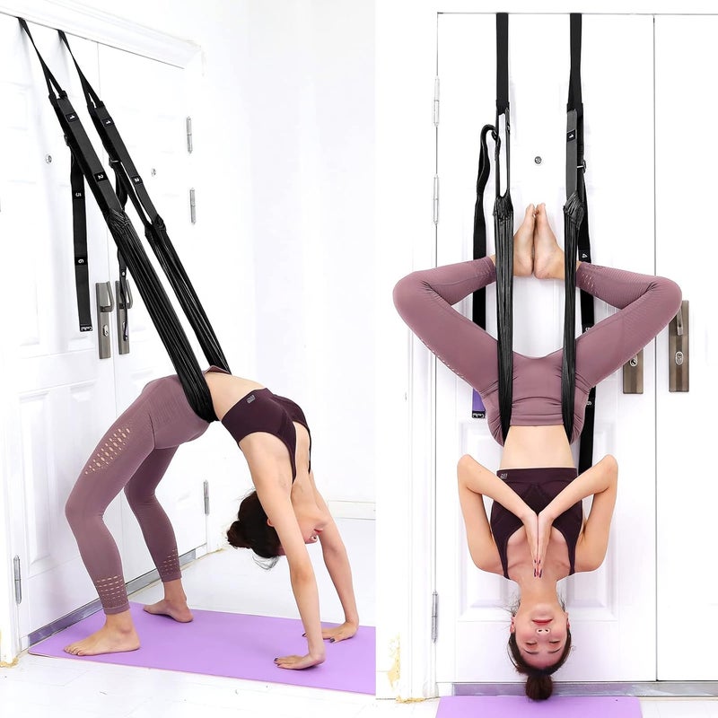 tchrules Leg Stretcher Strap, Backbend Training Belt with Door Anchor, Flexibility Trainer Stretching Equipment Assist Stretch Strap for Fitness Gymnastics Dance Aerial Yoga Ballet - Image 2